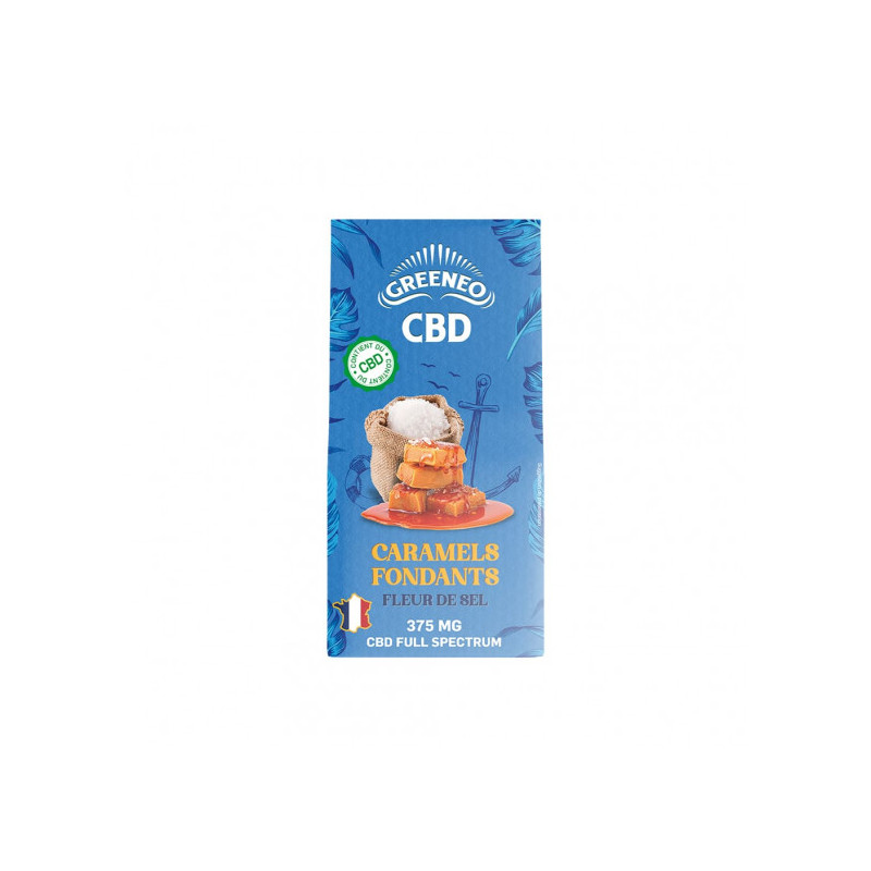 Caramels fondants à la fleur de sel – 375 mg au CBD (Greeneo)