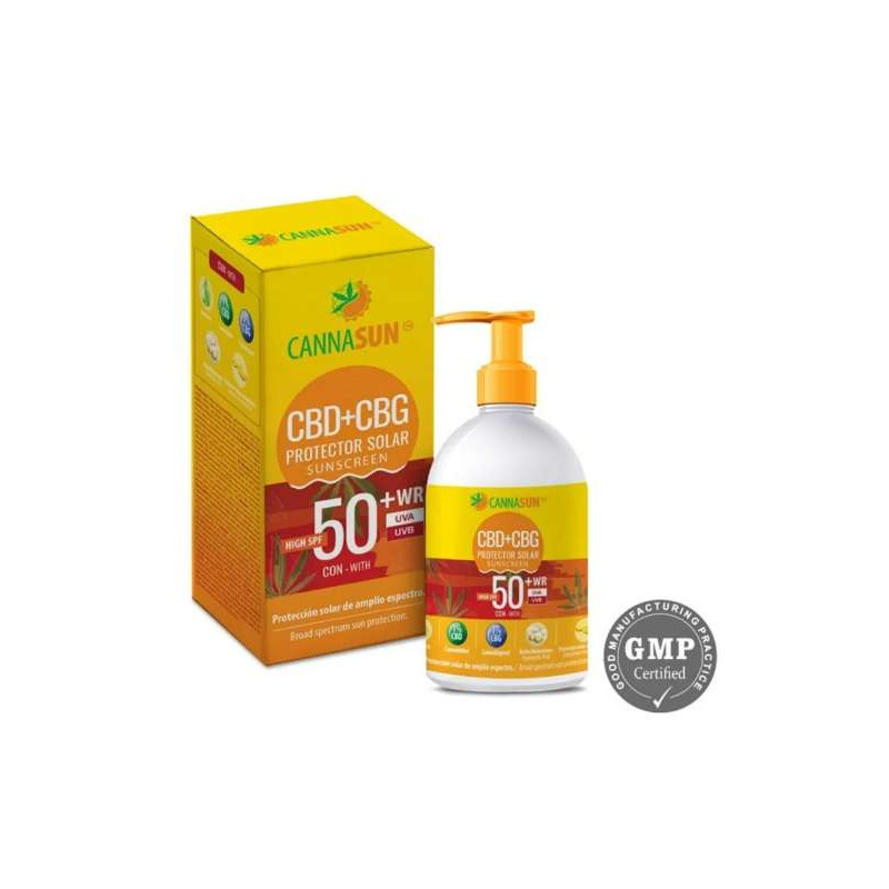 Crème solaire 50+ au CBD