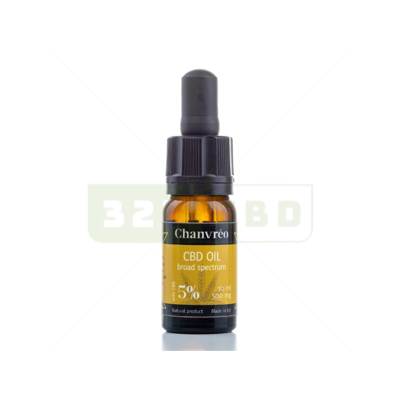 Huile de CBD 5% Broad Spectrum Chanvréo - 10ml