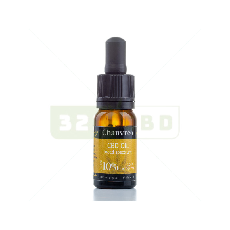 Huile de CBD 10% Broad Spectrum Chanvréo - 10ml