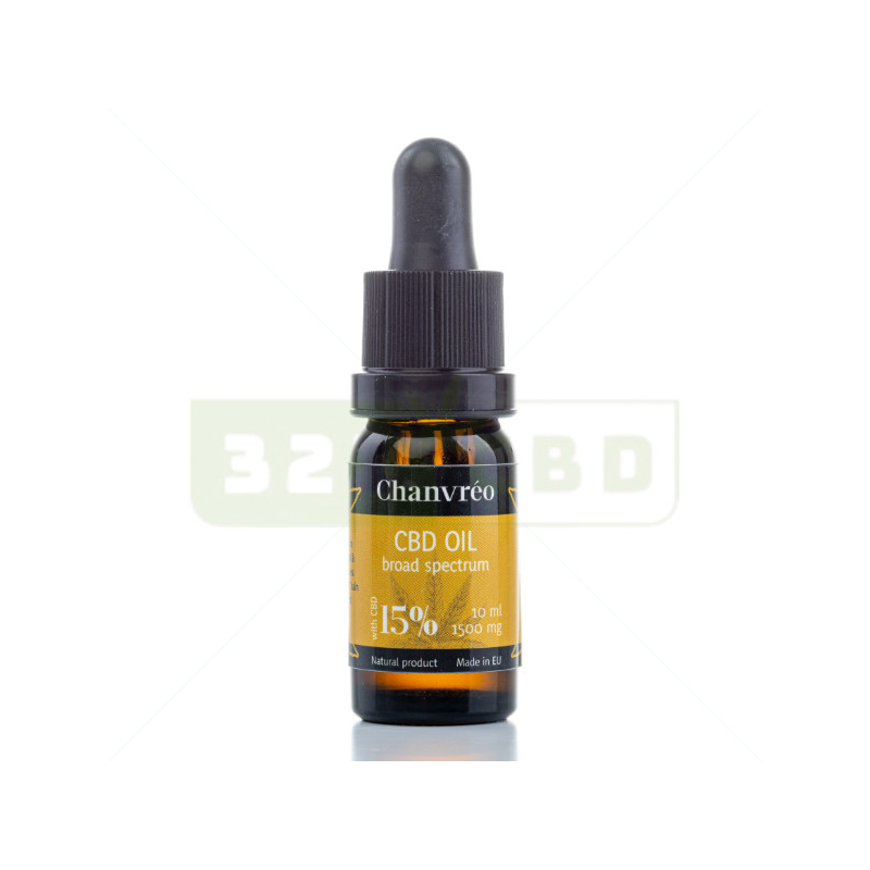 CBD Oil 15% Broad Spectrum Chanvréo - 10ml