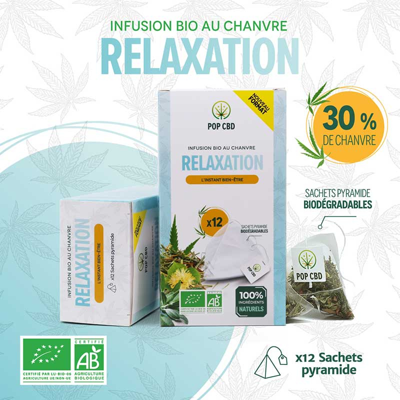 Infusion bio au chanvre Relaxation