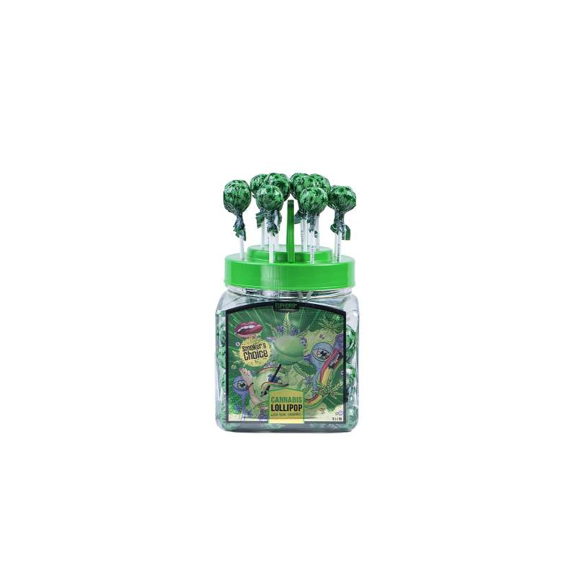 Sucettes Cannabis Lollipops in a Jar