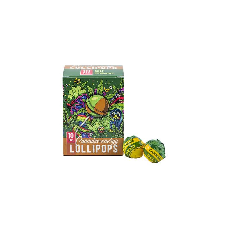 Sucettes Cannabis Lollipops Energy Box