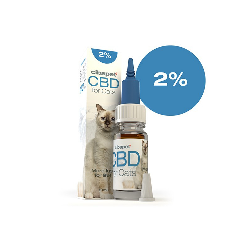 Huile de CBD pour chats 2%