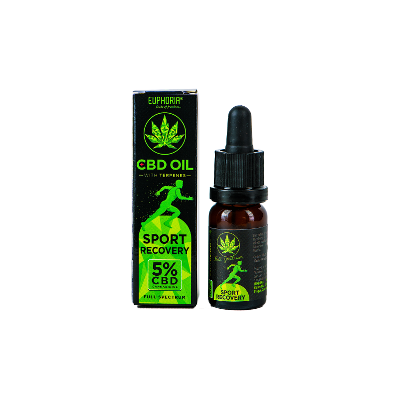 Huile de CBD 5 % avec terpènes « Sport Recovery » (EUPHORIA)