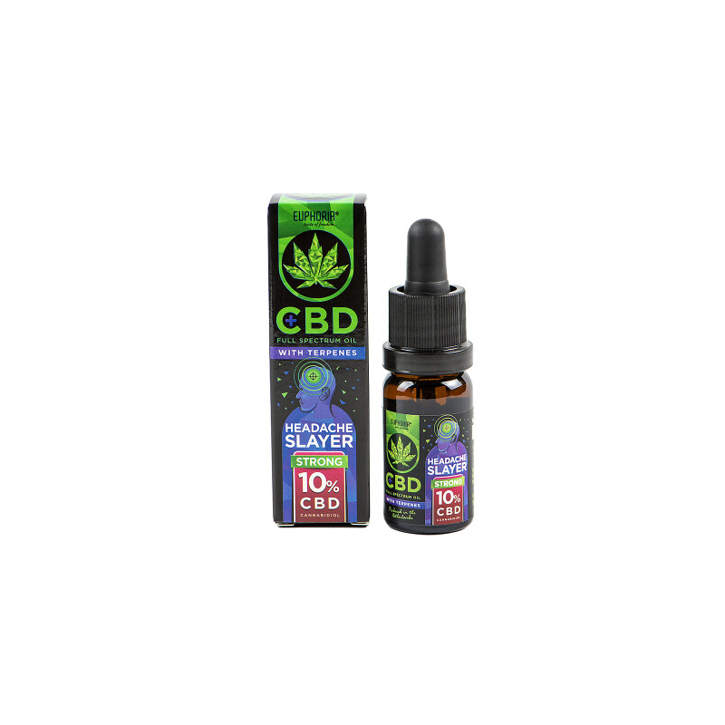 L’huile de CBD 10 % avec terpènes « Headache Slayer »