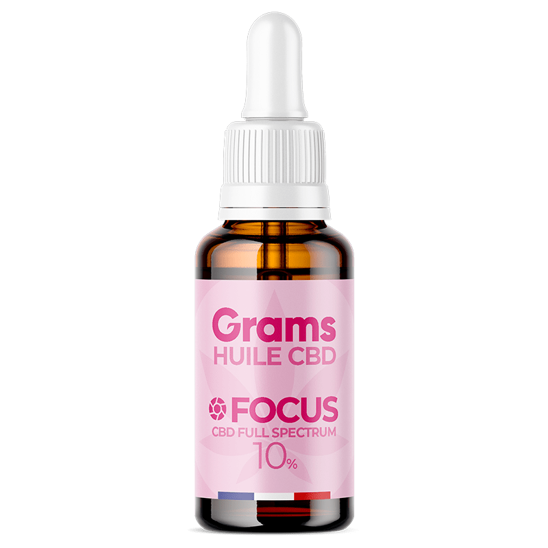 Huile de CBD 10% - Focus - GRAMS