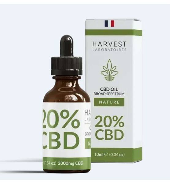 Huile de CBD 20% Broad Spectrum - Laboratoires Harvest