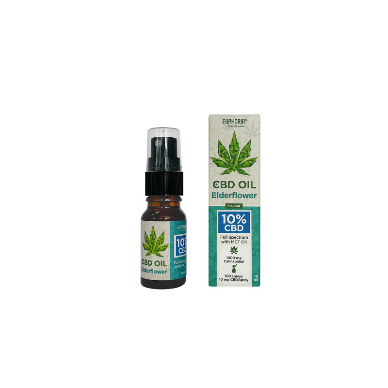 Huile de CBD 10% Elderflower - Euphoria - 10ml