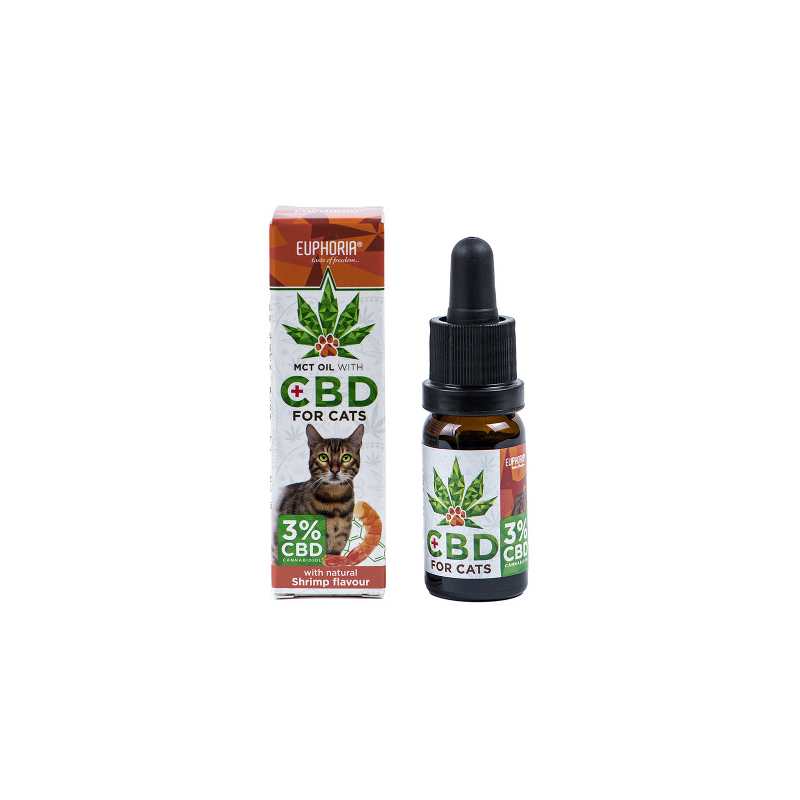 Huile de CBD pour chats 3% - Euphoria - 10ml