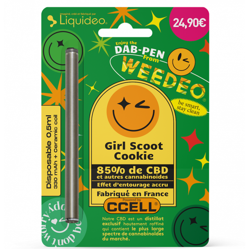 Vape Pen jetable 85% CBD - Girl Scoot Cookie