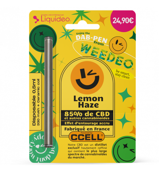 Vape Pen jetable 85% CBD - Lemon Haze