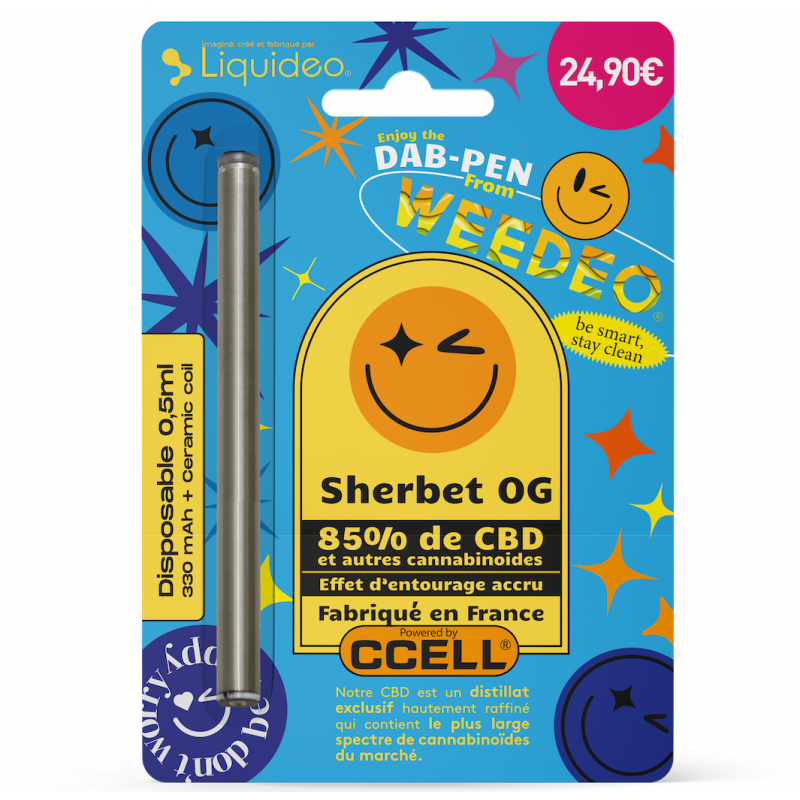 Vape Pen jetable 85% CBD - Sherbet - 0,5ml