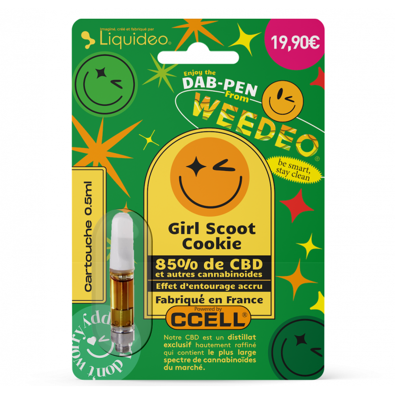 Cartouche 85% CBD - Girl Scoot Cookie - Weedeo - 0,5ml