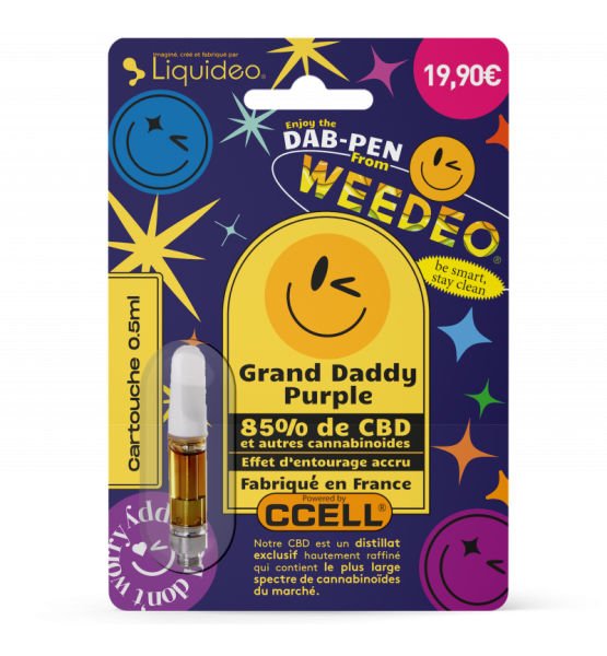 Cartouche 85% CBD - Grand Purple Daddy - Weedeo - 0,5ml