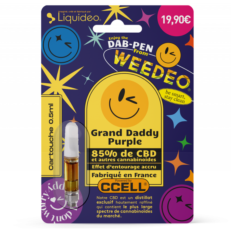 Cartouche 85% CBD - Grand Purple Daddy - Weedeo - 0,5ml