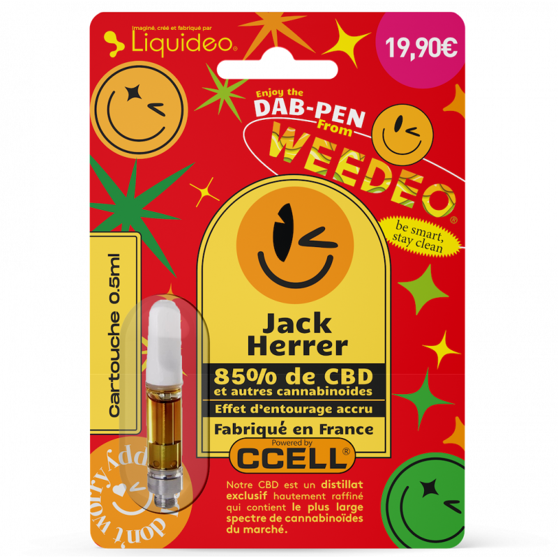 Cartouche 85% CBD - Jack Herrer - Weedeo - 0,5ml