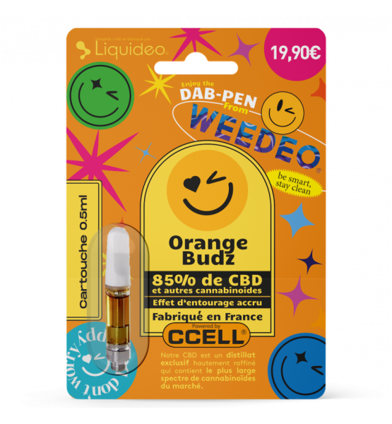 Cartouche 85% CBD - Orange Budz - Weedeo - 0,5ml