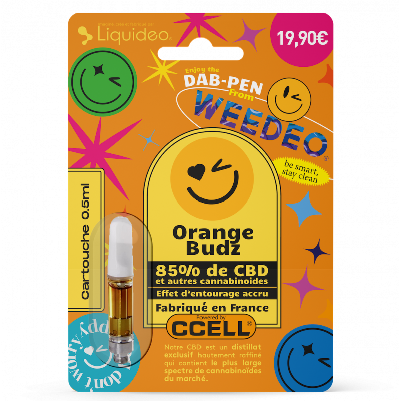 Cartouche 85% CBD - Orange Budz - Weedeo - 0,5ml