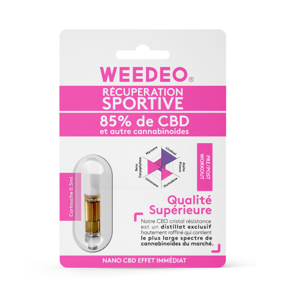 Cartouche 85% CBD - Effet Anti-douleurs - Weedeo - 0,5ml