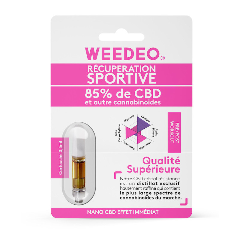 Cartouche 85% CBD - Effet Anti-douleurs - Weedeo - 0,5ml