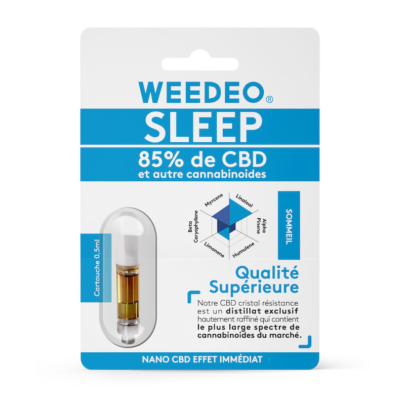 Cartouche 85% CBD - Effet Sommeil - Weedeo - 0,5ml