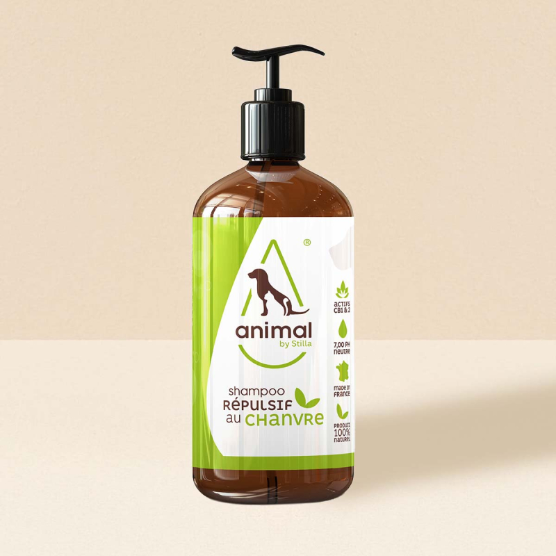 Shampooing répulsif au chanvre pour animaux – ByStilla