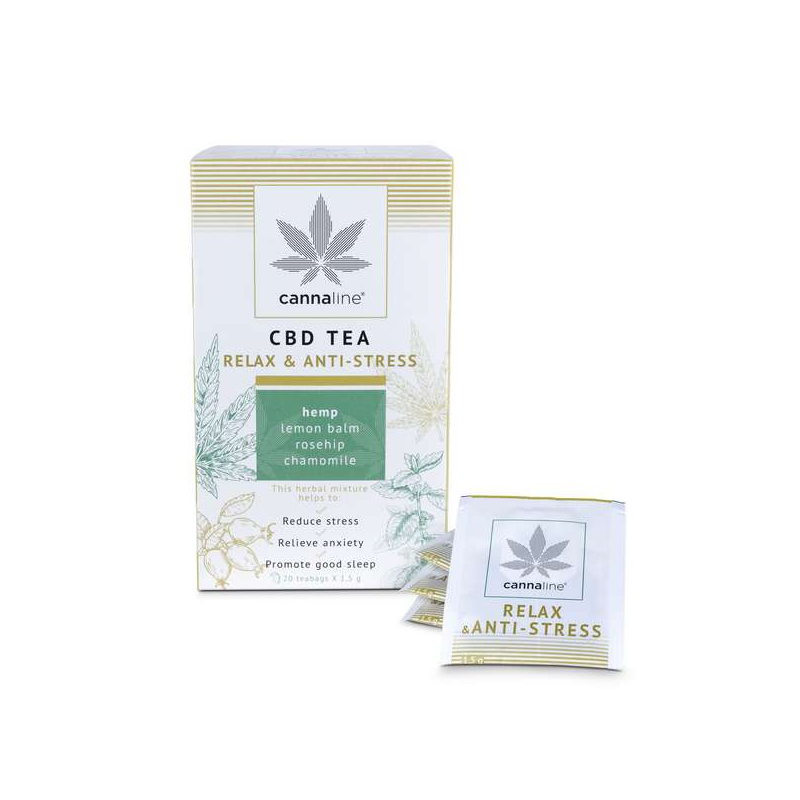 Thé au CBD « Relax & Anti-Stress » - Cannaline