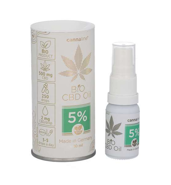 Huile de CBD bio 5 % - Cannaline