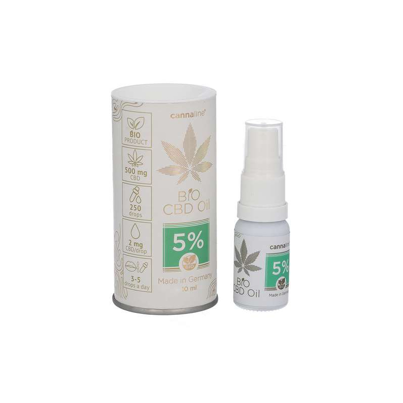 Huile de CBD bio 5 % - Cannaline