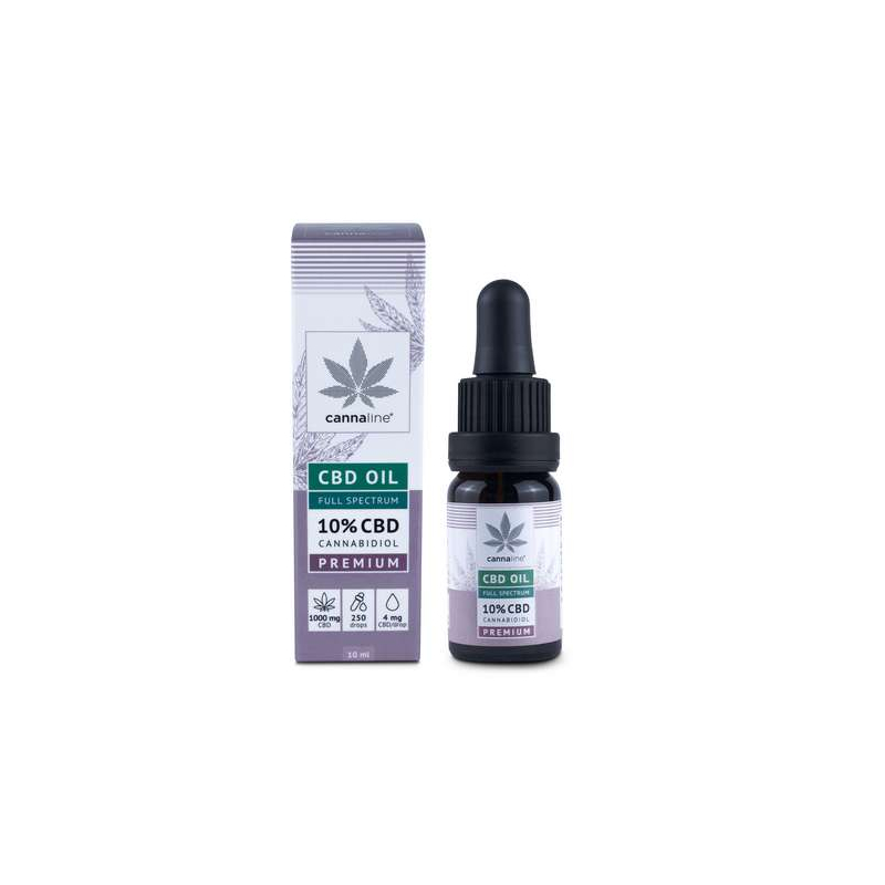 Huile de CBD Premium 10 % (1 000 mg) - Cannaline