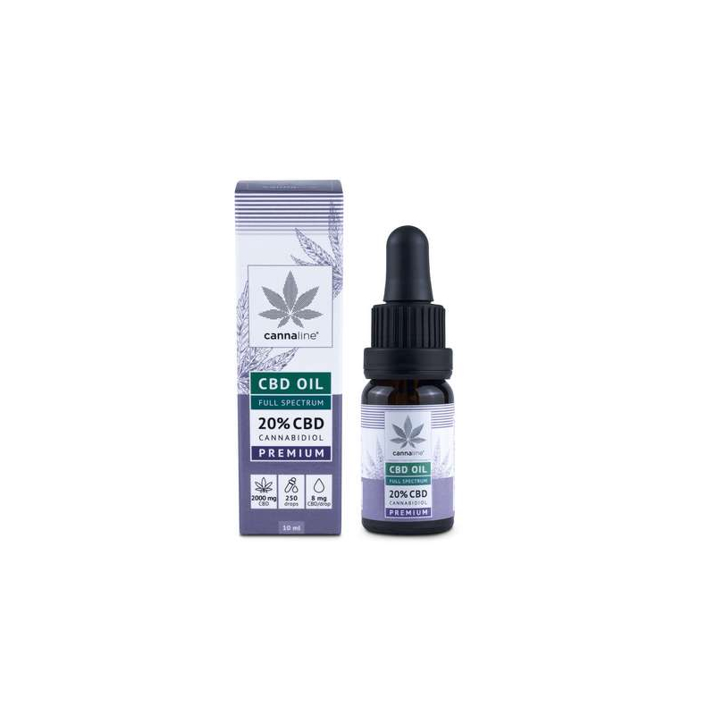 Huile de CBD Premium 20 % (2 000 mg) - Cannaline