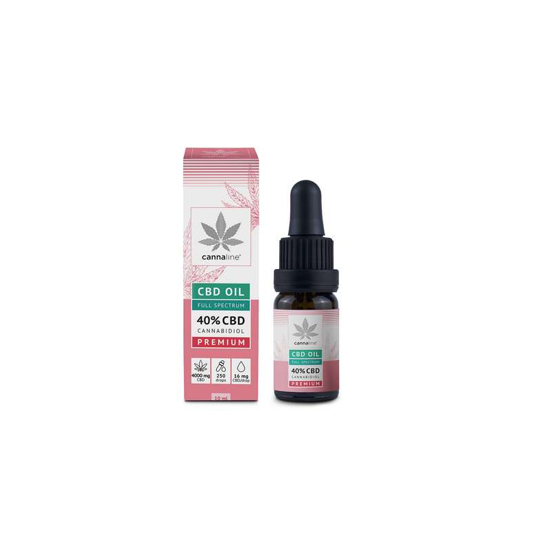 Huile de CBD Premium 40 % (4 000 mg) - Cannaline