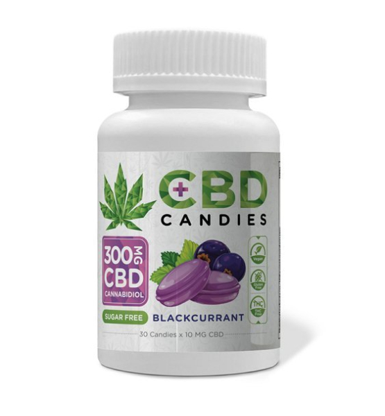 Bonbons au CBD 300 mg – Cassis (EUPHORIA)