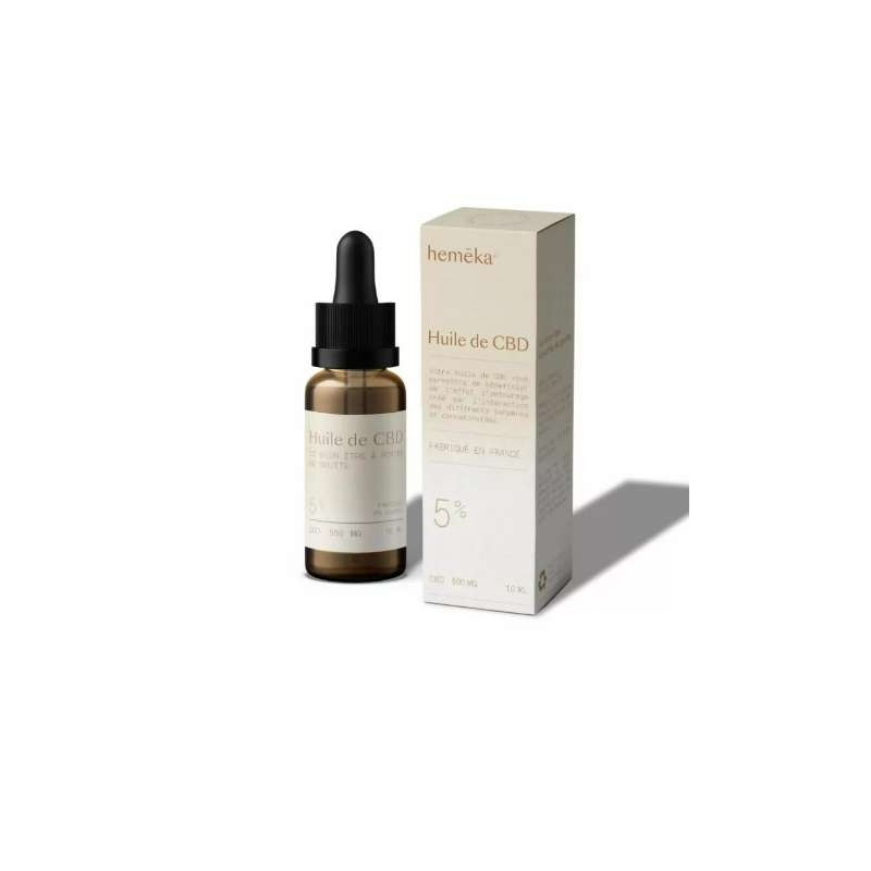 Huile de CBD 5 % Broad Spectrum - hemēka®