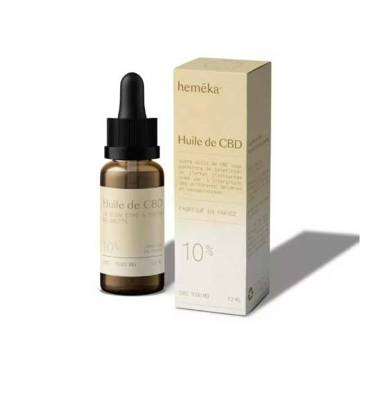 Huile de CBD 10 % Broad Spectrum - hemēka®