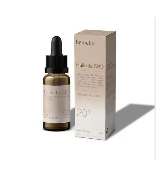 Huile de CBD 20 % Broad Spectrum - hemēka®