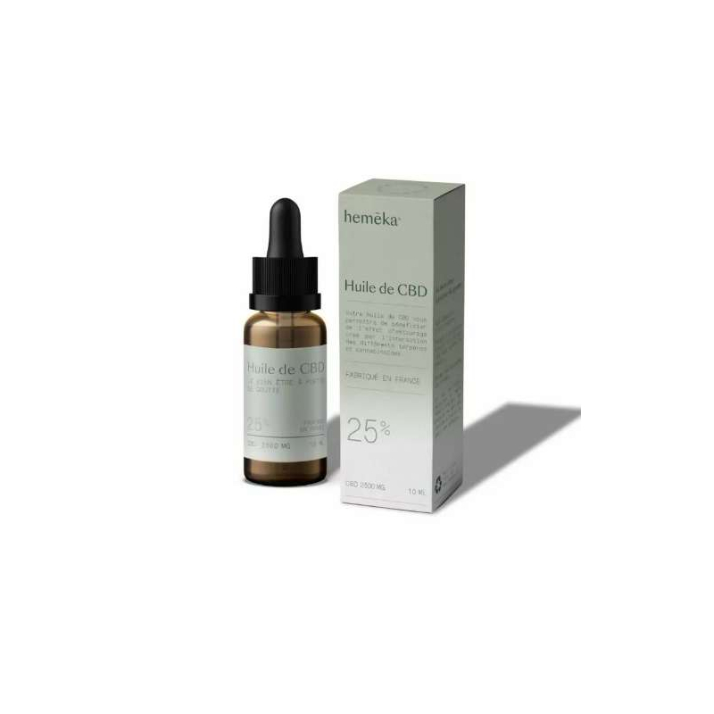 Huile de CBD 25 % Broad Spectrum - hemēka®