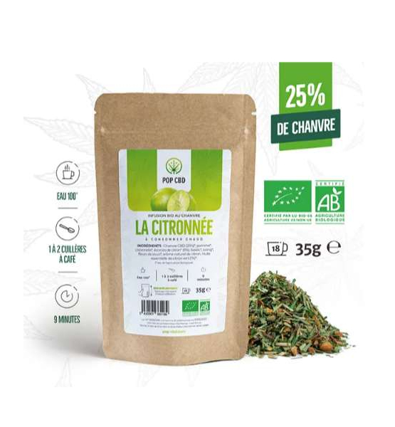 Infusion CBD Bio : La Citronnée