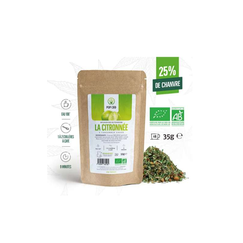 Infusion CBD Bio : La Citronnée