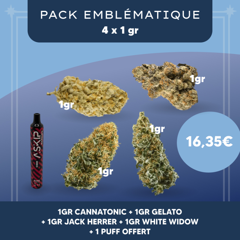 Pack Emblématique (4 x 1gr)