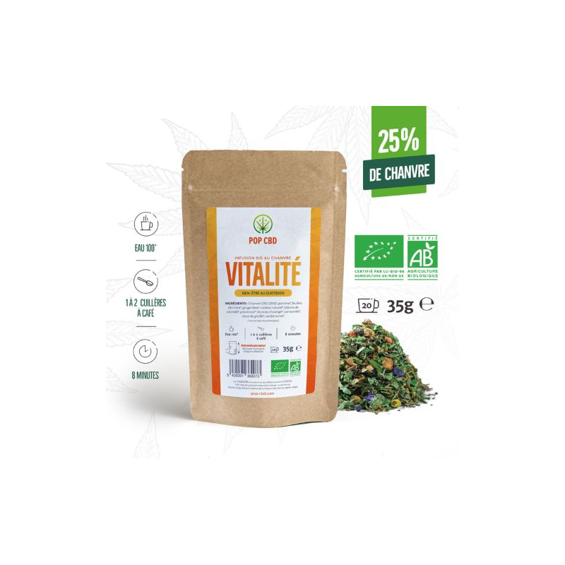 Infusion bio Vitalité 25 %