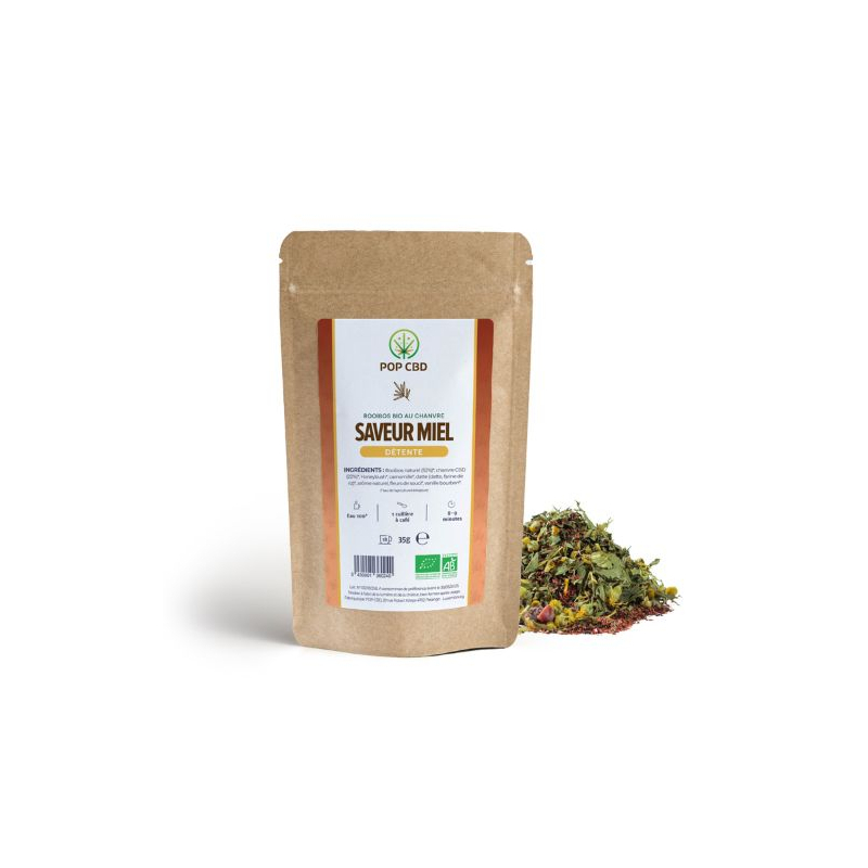 Organic herbal tea Rooibos Honey 22%.