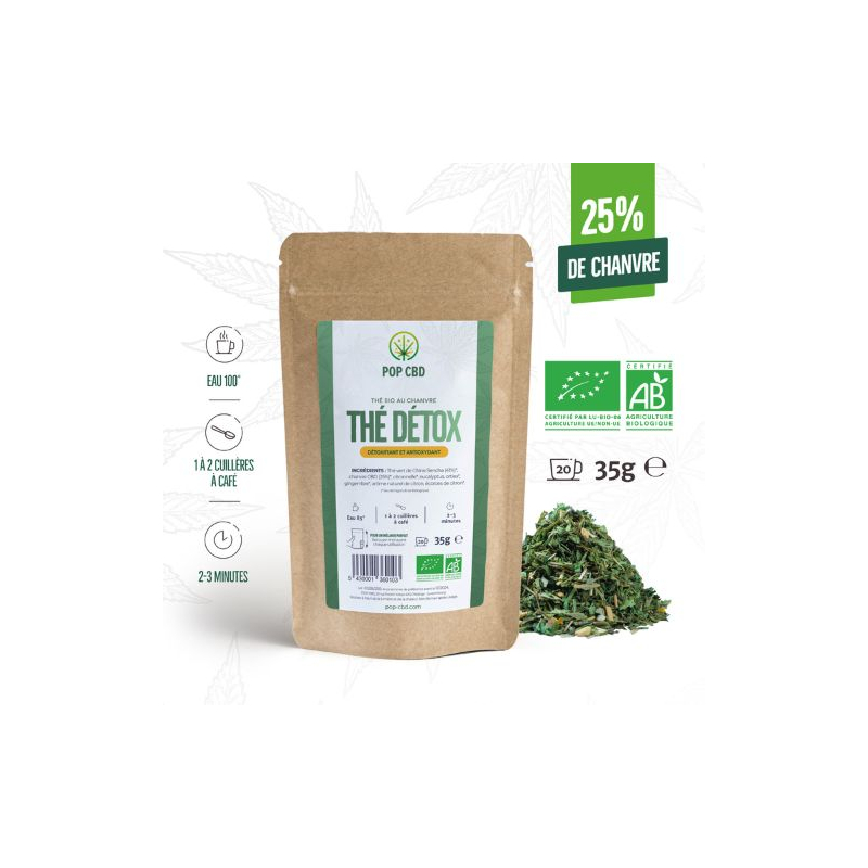 Organic detox tea with CBD - 22%