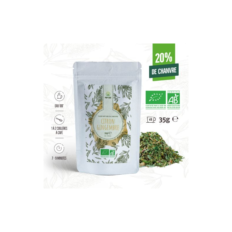 Organic Green Mate Lemon Ginger