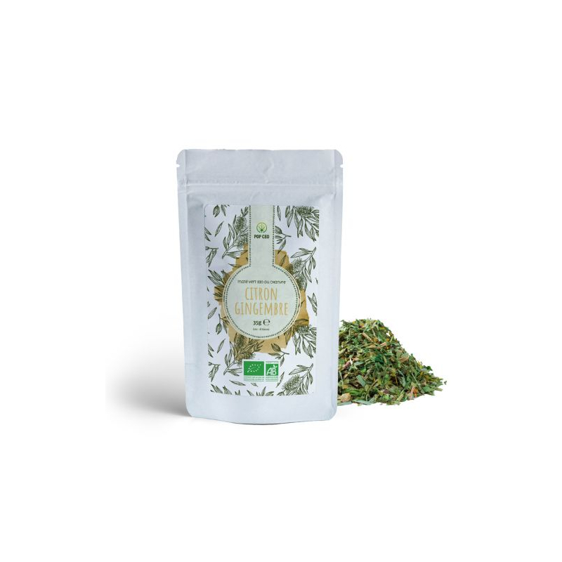 Organic Green Mate Lemon Ginger