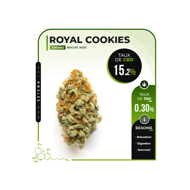 Fleur de CBD Royal Cookies Indoor (15,2 %)