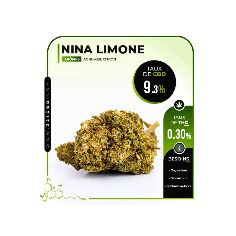 CBD Blüte Nina Limone 9,3%