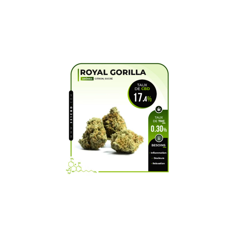 Fleur de CBD Royal Gorilla Indoor (17,4 %)